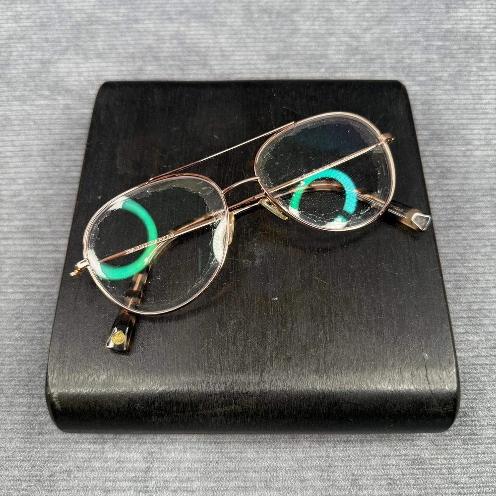 Warby Parker York 2233 Rose Gold Aviator Eyeglasses Frames 53-15-145 Mens Womens